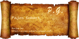 Pajzs Gobert névjegykártya